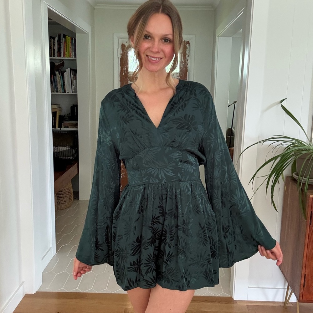 Dress Forum Green Floral Jumpsuit